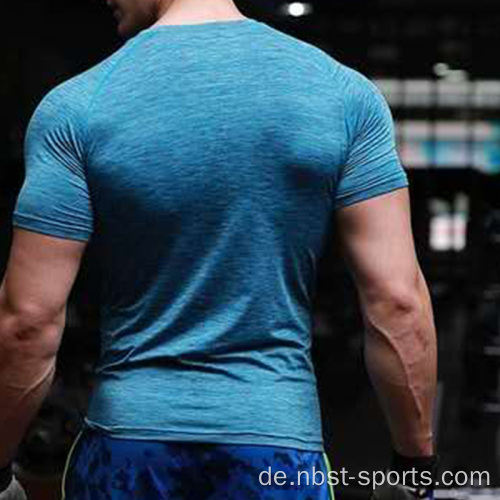 Atmungsaktives Polyester Sport GYM Workout Herren T-Shirt